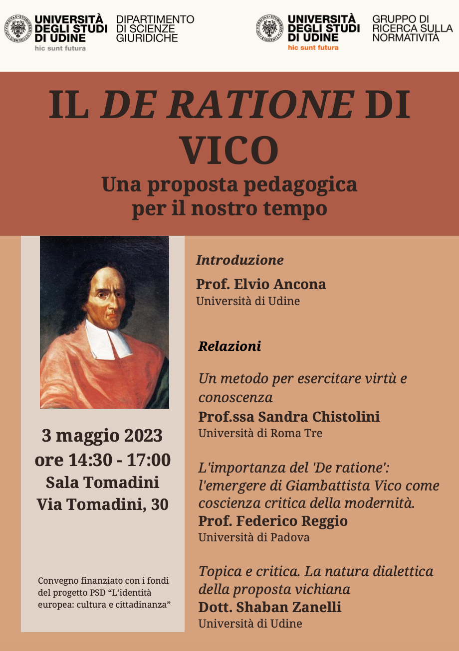 (Italiano) 3 maggio 2023 – Il De Ratione di Vico. Una proposta pedagogica per il nostro tempo