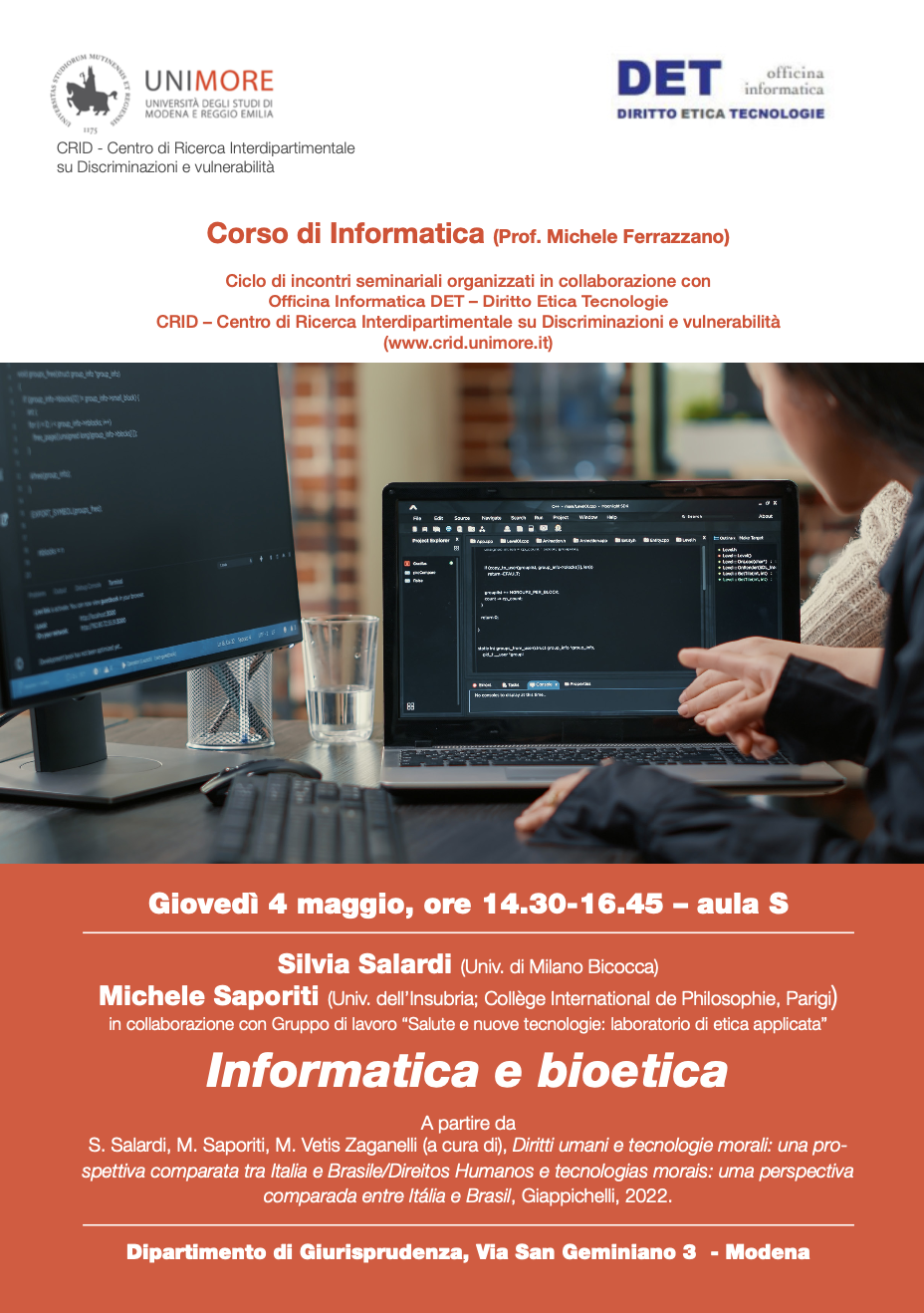 (Italiano) 4 maggio 2023 – Informatica e bioetica